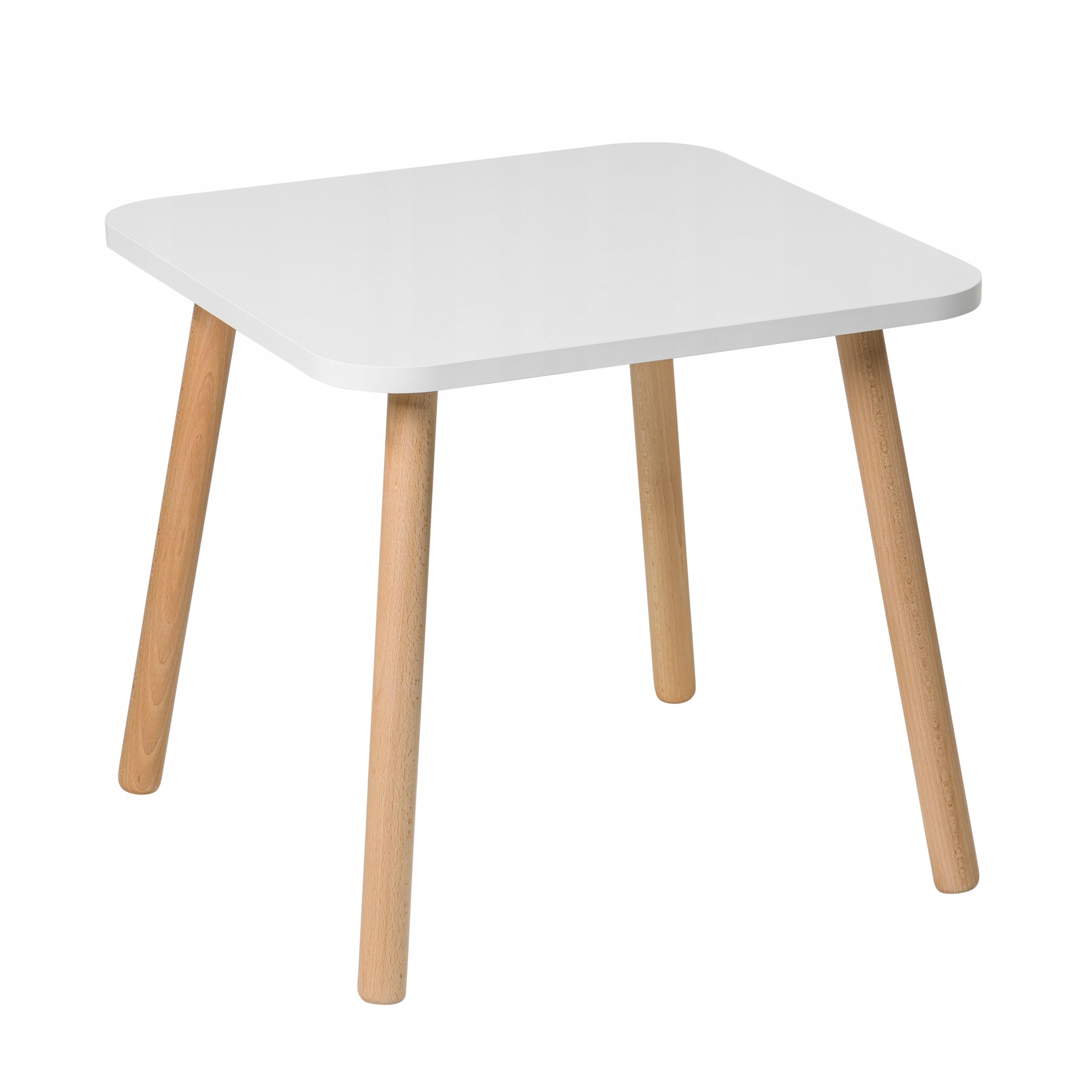 Kindertisch aus Holz - Naturmöbel für Kinder, 50 x 50 x 47 cm, Kindertisch ab 3,4,5,6,7 Jahren, Kinderzimmermöbel
