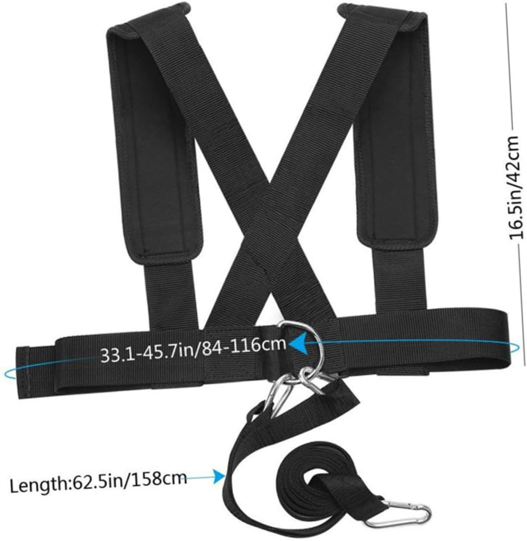 Generic 2pcs Training Belt for Sled Pulling and Resistance Workouts Lightweight Shoulder Straps for Fitness and Strength Training for Home Gym and Outdoor Use