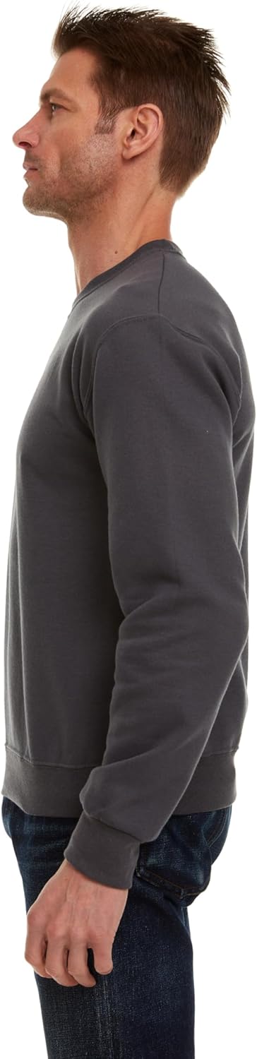 BILLIONHATS 36 Pack Mens Adult Crewneck Fleece Lined Pullover Sweatshirt Bulk, Men Sweatshirts, Homeless Shelter Donation