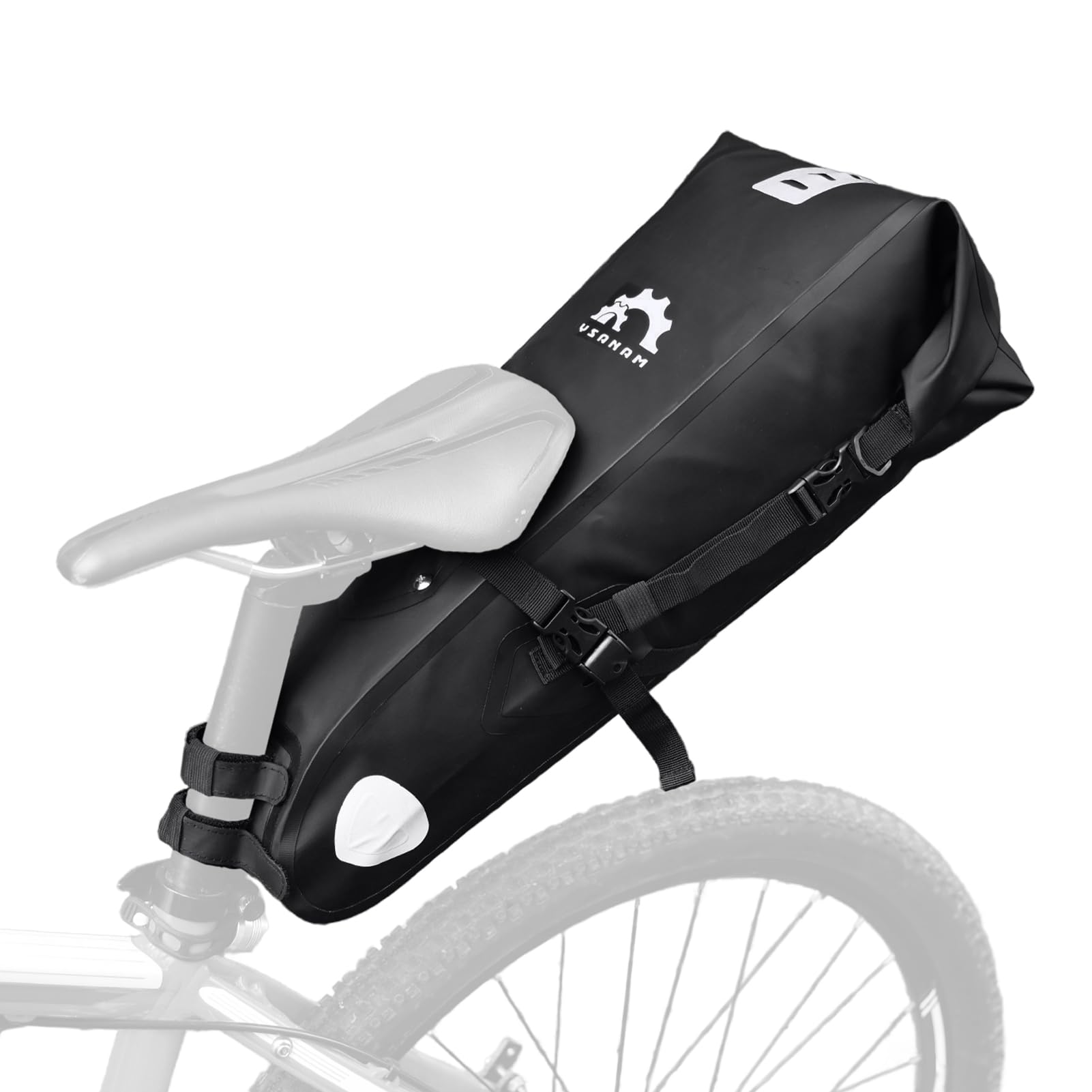 Amazon | 自転車サドルバッグ 自転車サドルバッグ 10L 防水 調節可能