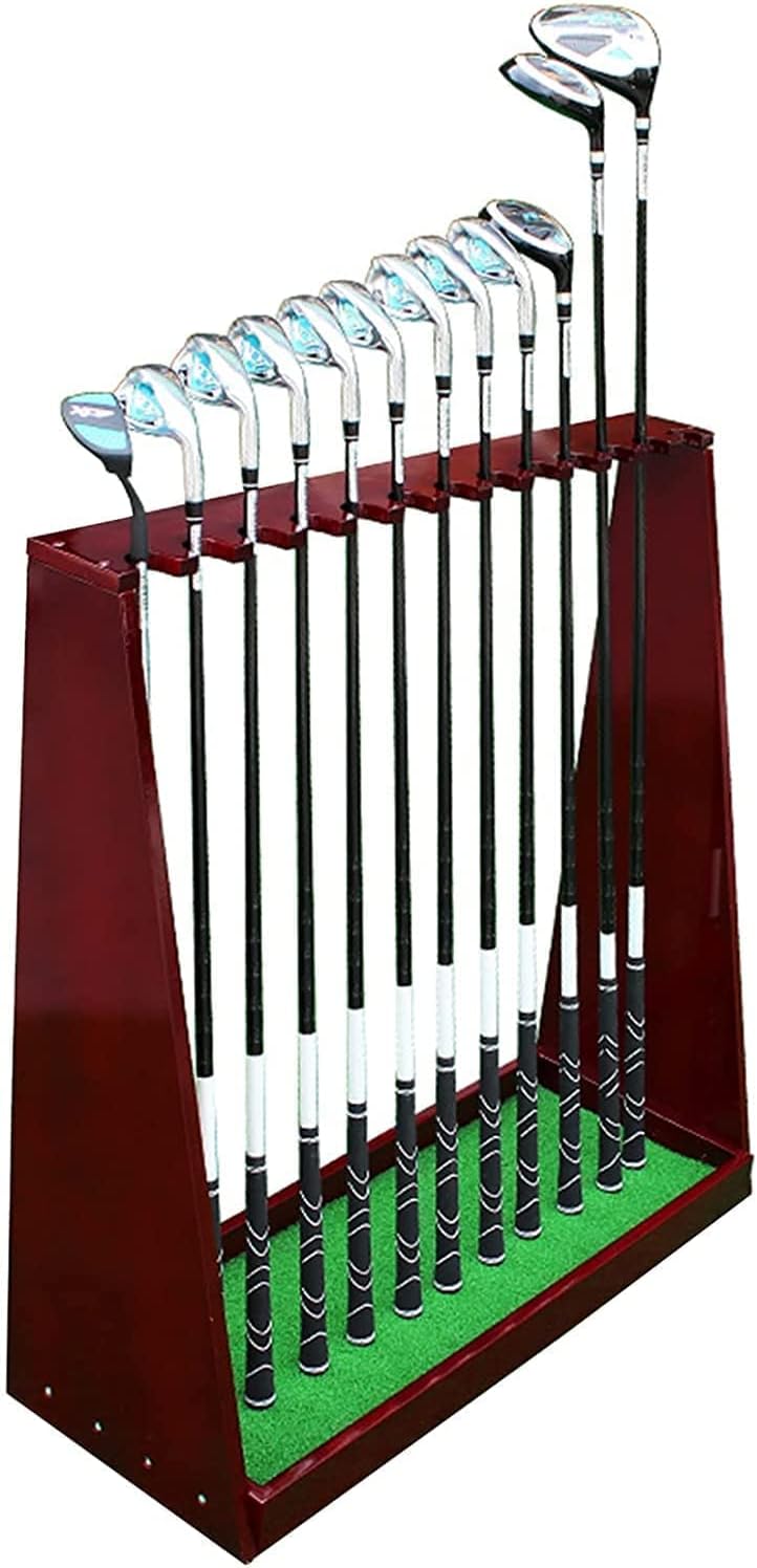 Golf Putter Rack Golf Club Storage Rack, Can Hold 13 Golf Clubs, Golf Club Organizer, Wooden Golf Equipment Display Rack