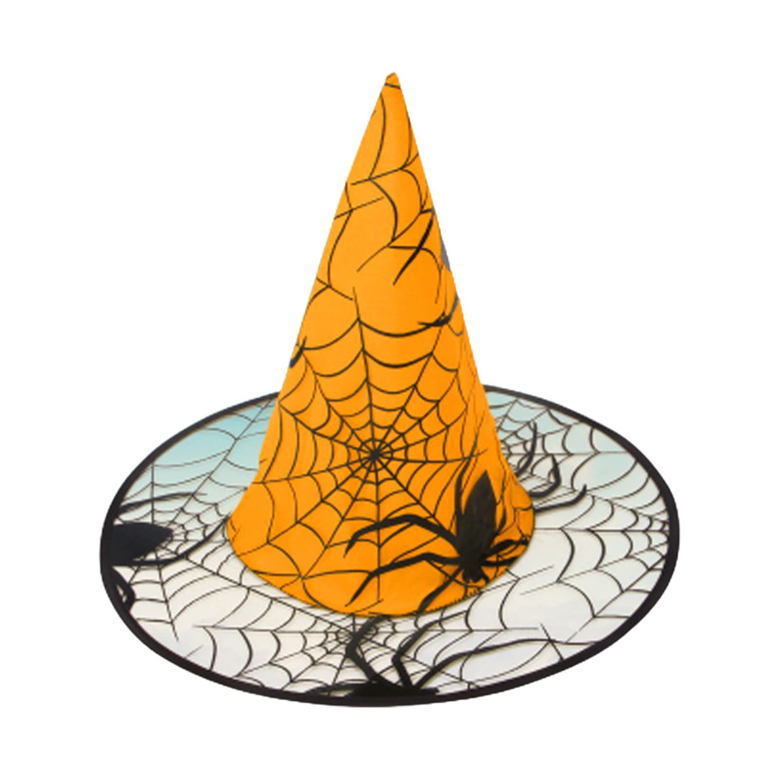 Buxuaaaa Halloween Witch Hat Costume Cosplay Props Supplies Top Pointed Cap for Home Festival Party Background Decoration Halloween Hats for Adults