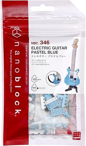 Miniatura 4 de nanoblock - Guitarra Eléctrica Azul Pastel, Instrumentos, Kit de Construcción Serie Colección