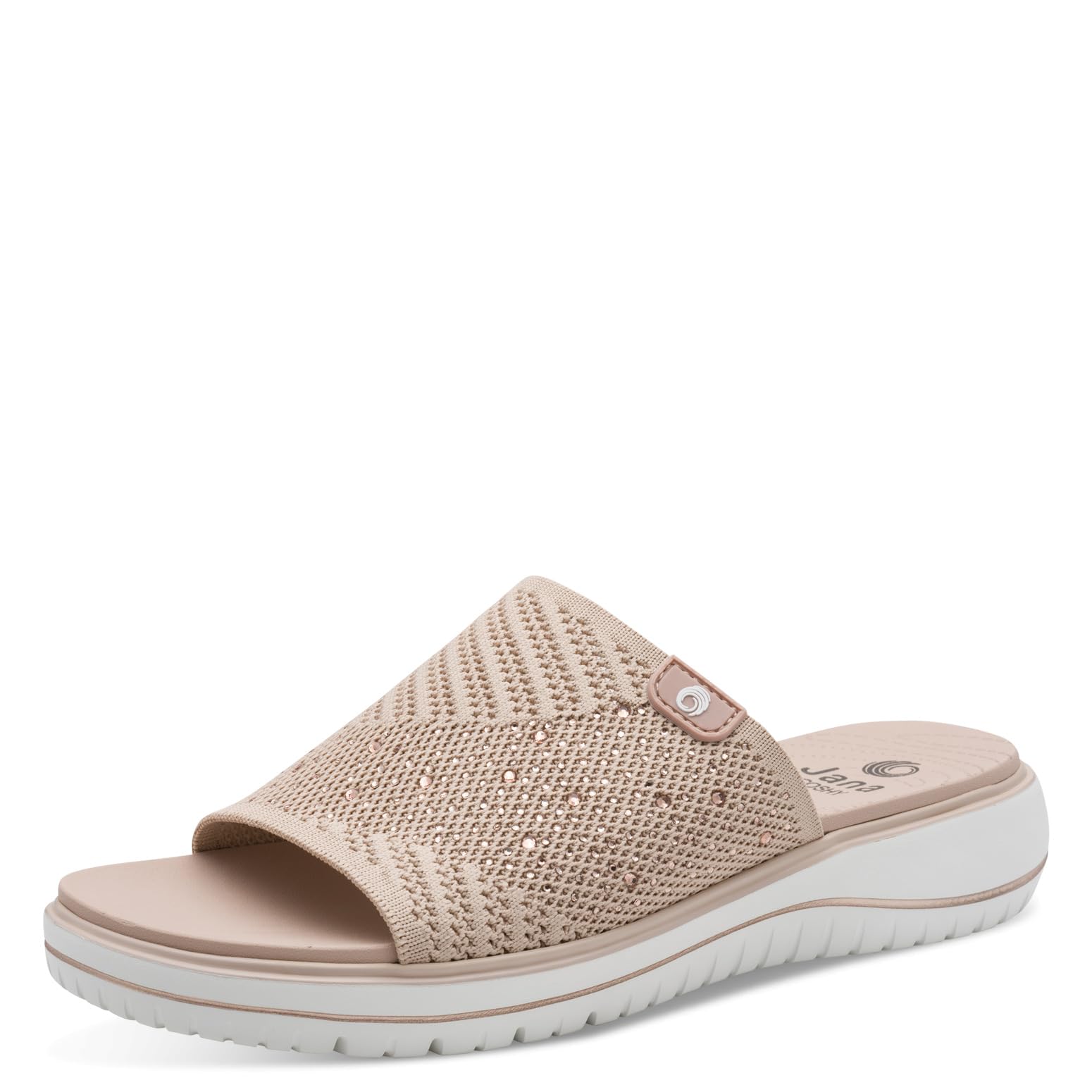Jana Women's Coshy Mule Flat 8-27264-46 Sandal, Powder Pink, 6.5 UK