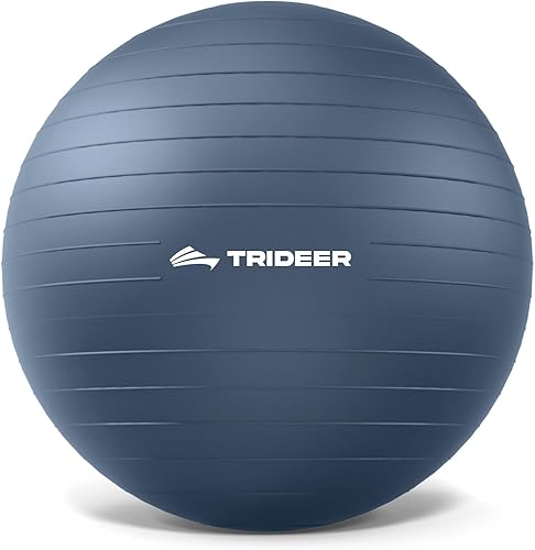 Vista 55 de Trideer Pelota de ejercicio para yoga, pilates y fitness. Equipo de pelota de estabilidad para gimnasio en casa y silla de oficina, accesorios