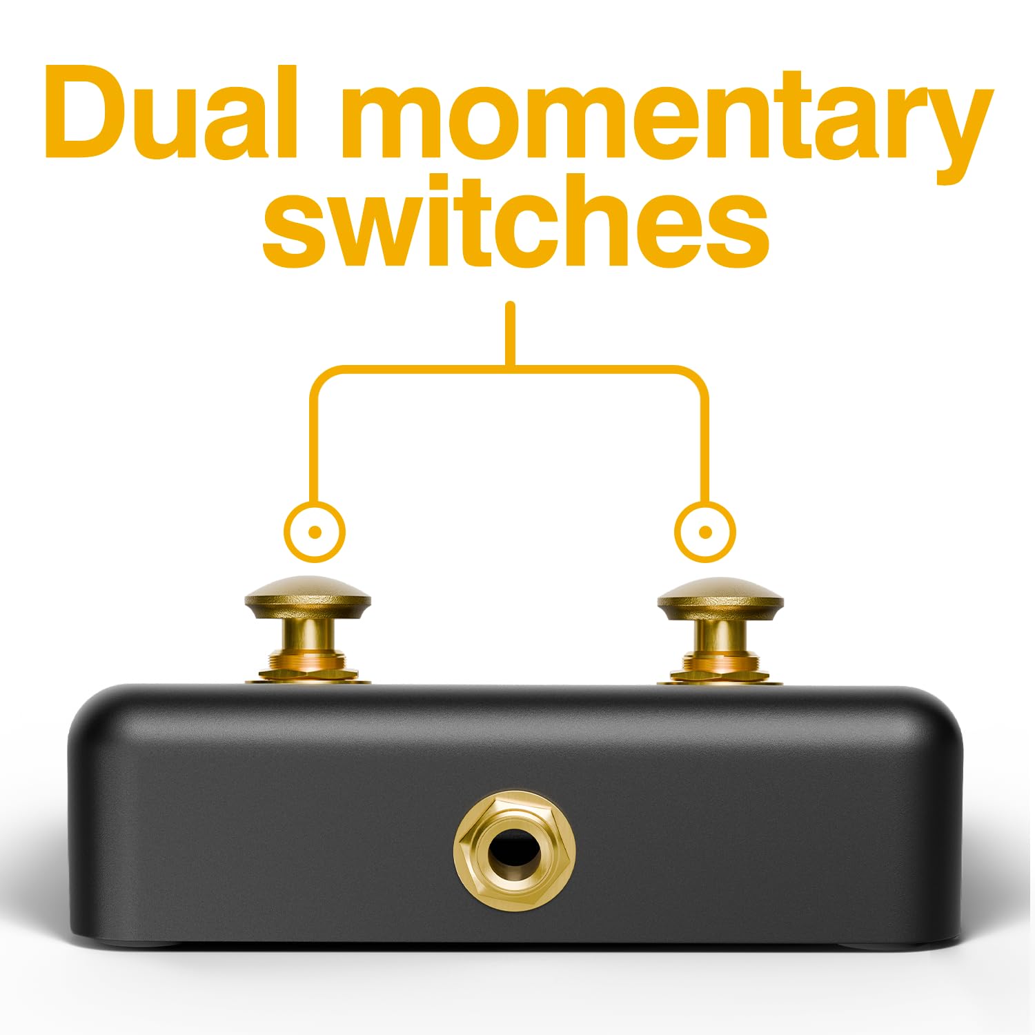 Singular Sound Dual Momentary Footswitch Plus per l'uso con BeatBuddy, Effetti Pedali, e Strumenti Elettronici (nero)