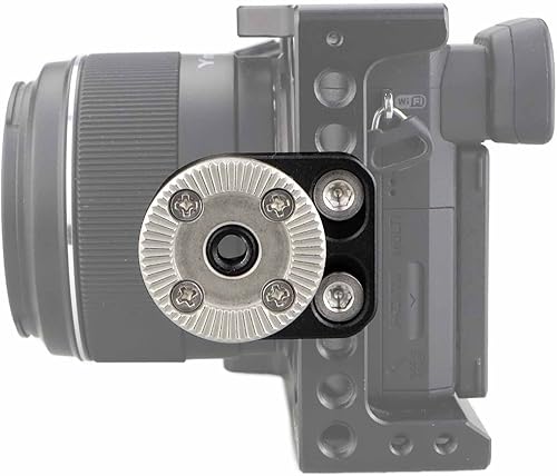 Miniatura 5 de Adaptador de roseta con rosca M6 Roseta Montaje Aplicable para ARRI Estándar, para jaula de cámara, mango rosetón, mango lateral de madera