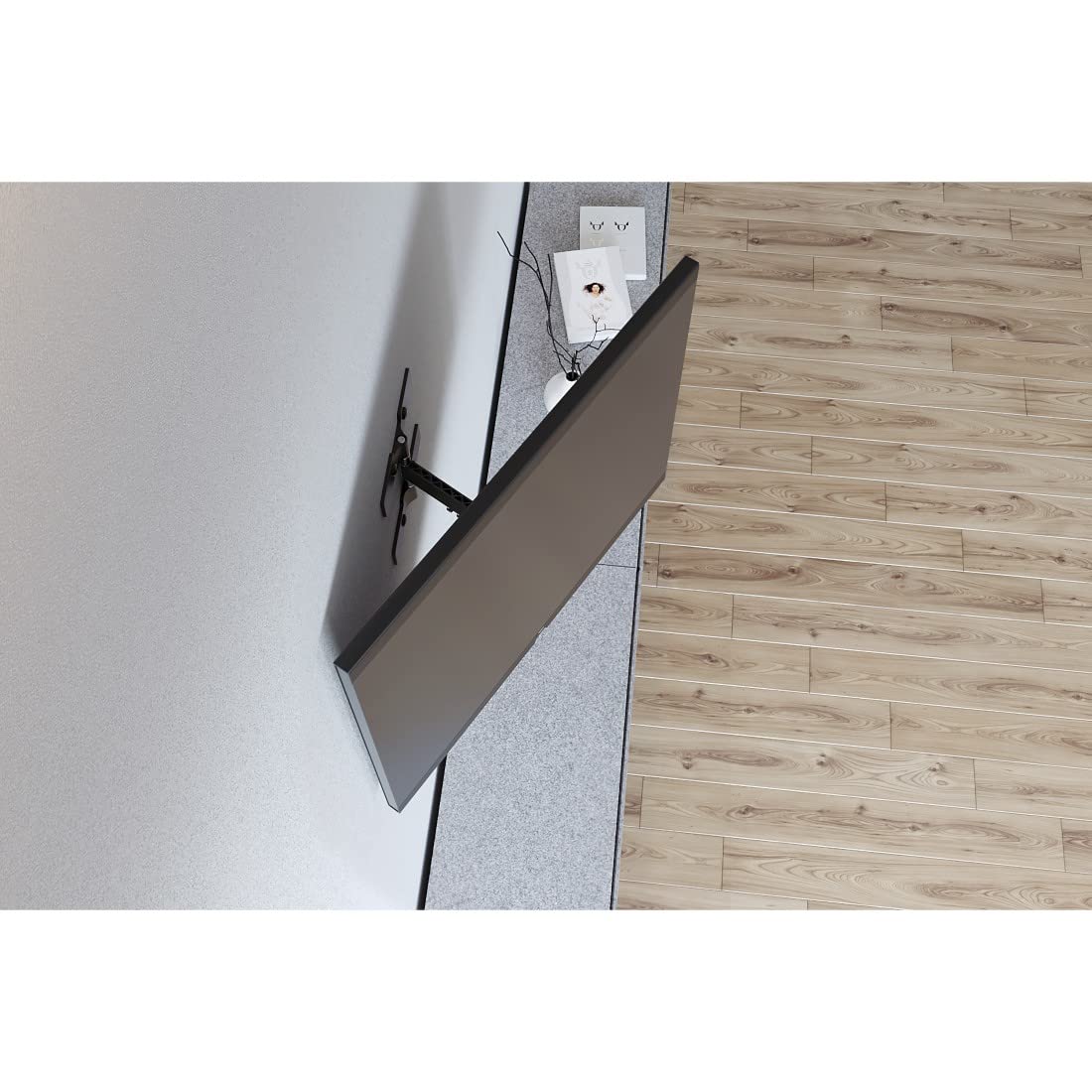 Hama Uchwyt ścienny do telewizora Full Motion "Ultraslim" (VESA 200 x 200, 48-122 cm (19-48"),możliwość pochyłu i obrotu) czarny