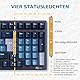 RK ROYAL KLUDGE RK98 Mechanische Tastatur Kabellose Gaming Tastatur 2.4G/Bluetooth 5.1/USB-C RGB Hinterleuchtet Deutsches Layout QWERTZ 100 Tasten Hot Swappable Roter Schalter, Blau