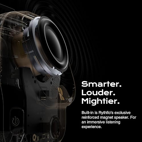 Miniatura 2 de Rythflo Altavoz portátil Bluetooth V5.3, 30 horas de tiempo de trabajo con clip inalámbrico para lugar de trabajo resistente al agua TWS Altavoz