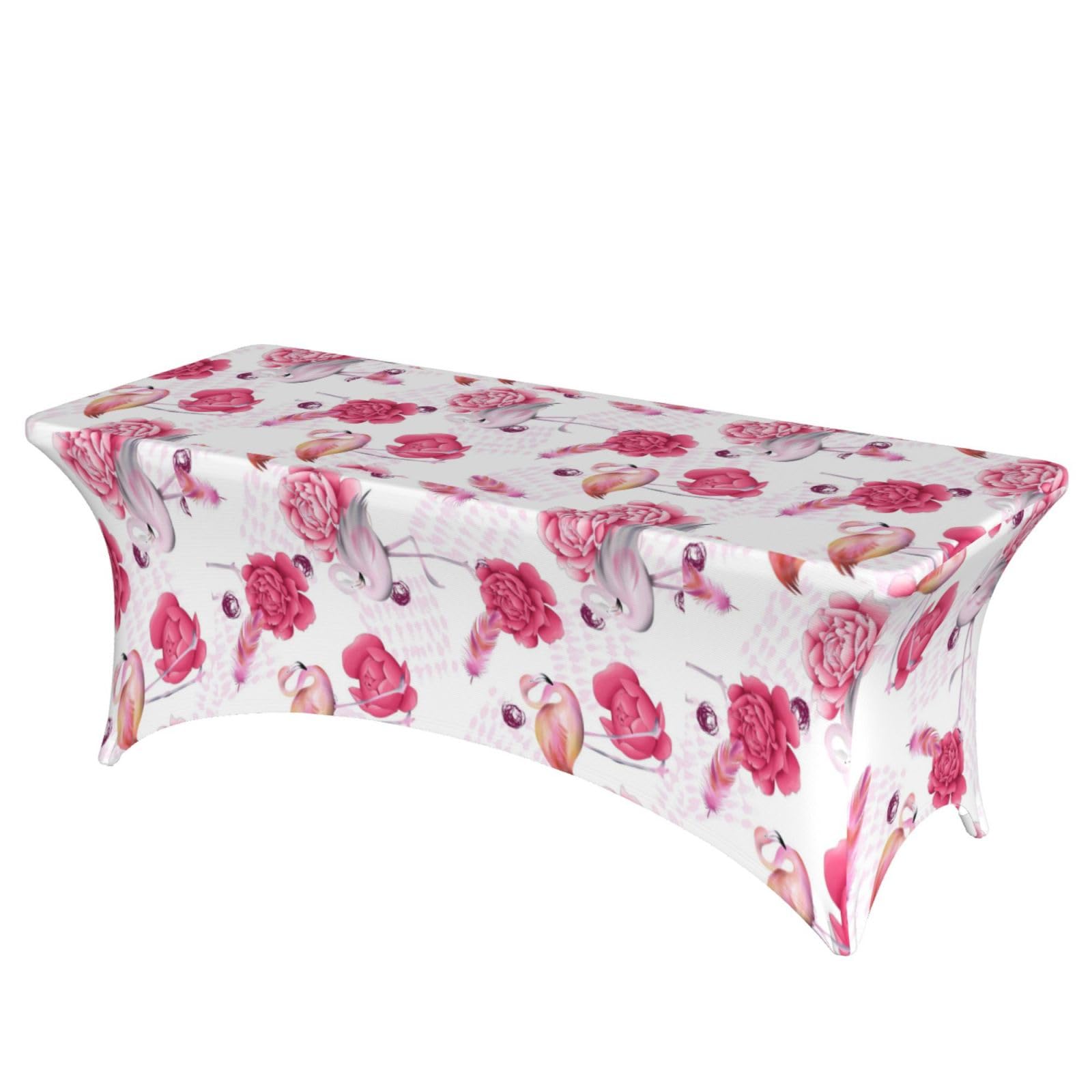 ERCgad Red Flamingos Print Rectangular Tablecloth Dining Banquet Party Events Home Celebration Table Cover