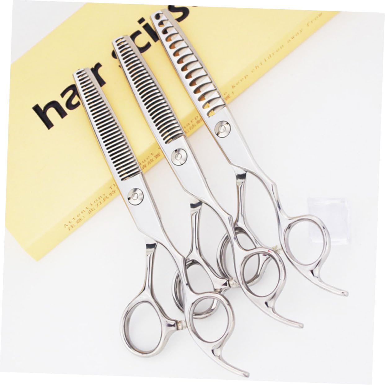 VICASKY 3pièces Ciseaux Acier Inoxydable Pour Cheveux Outil De Coupe Droit Professionnel Pour Salon De Coiffure Et Usage Domestique