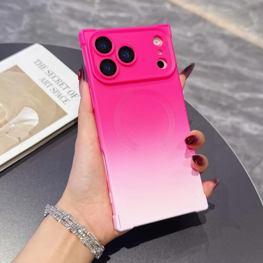 Protège-téléphone dégradé mignon iPhone 16 Pro Max rose - 8