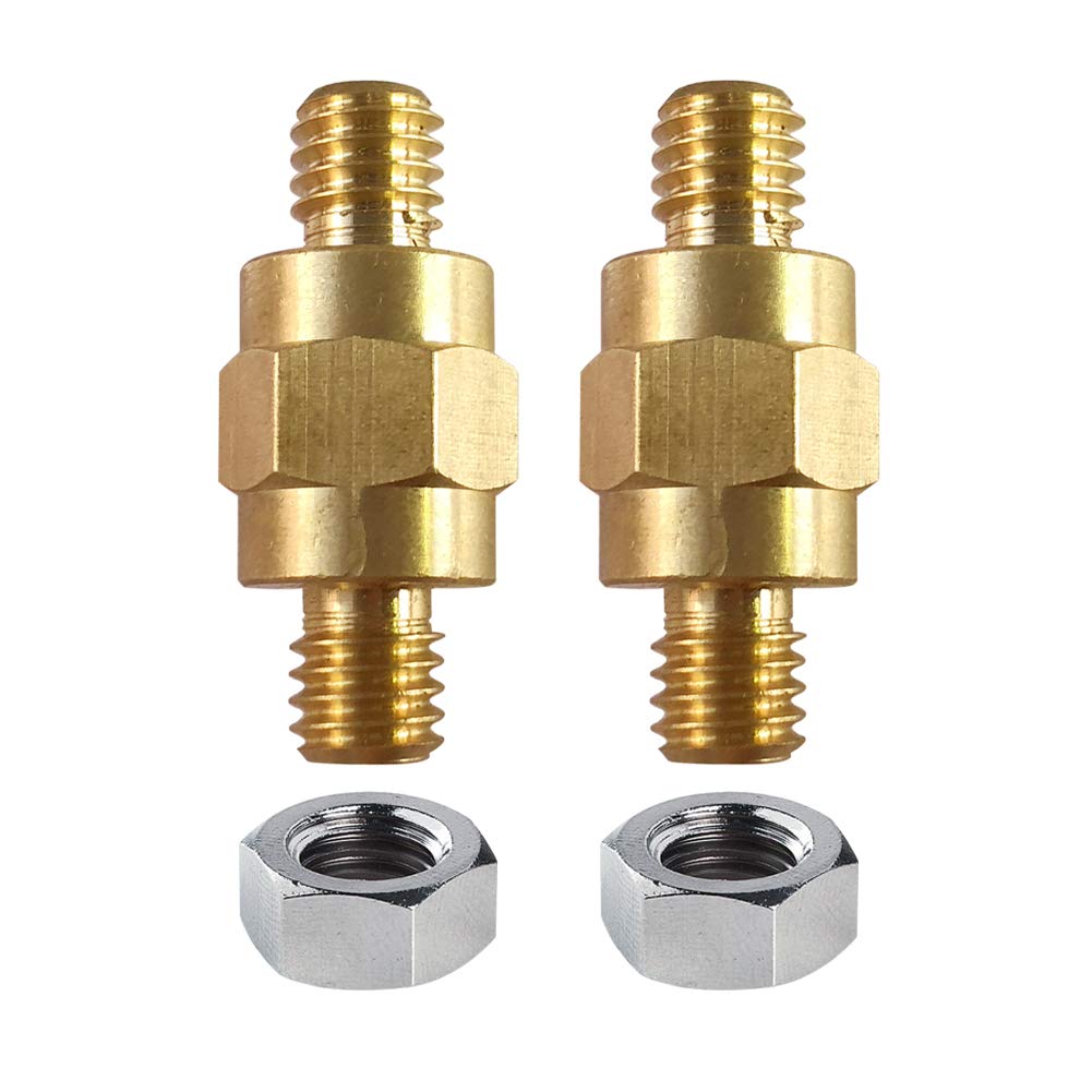 Ampper 3/8"16 Brass Stud Side Post Battery Terminal Bolt, Standard