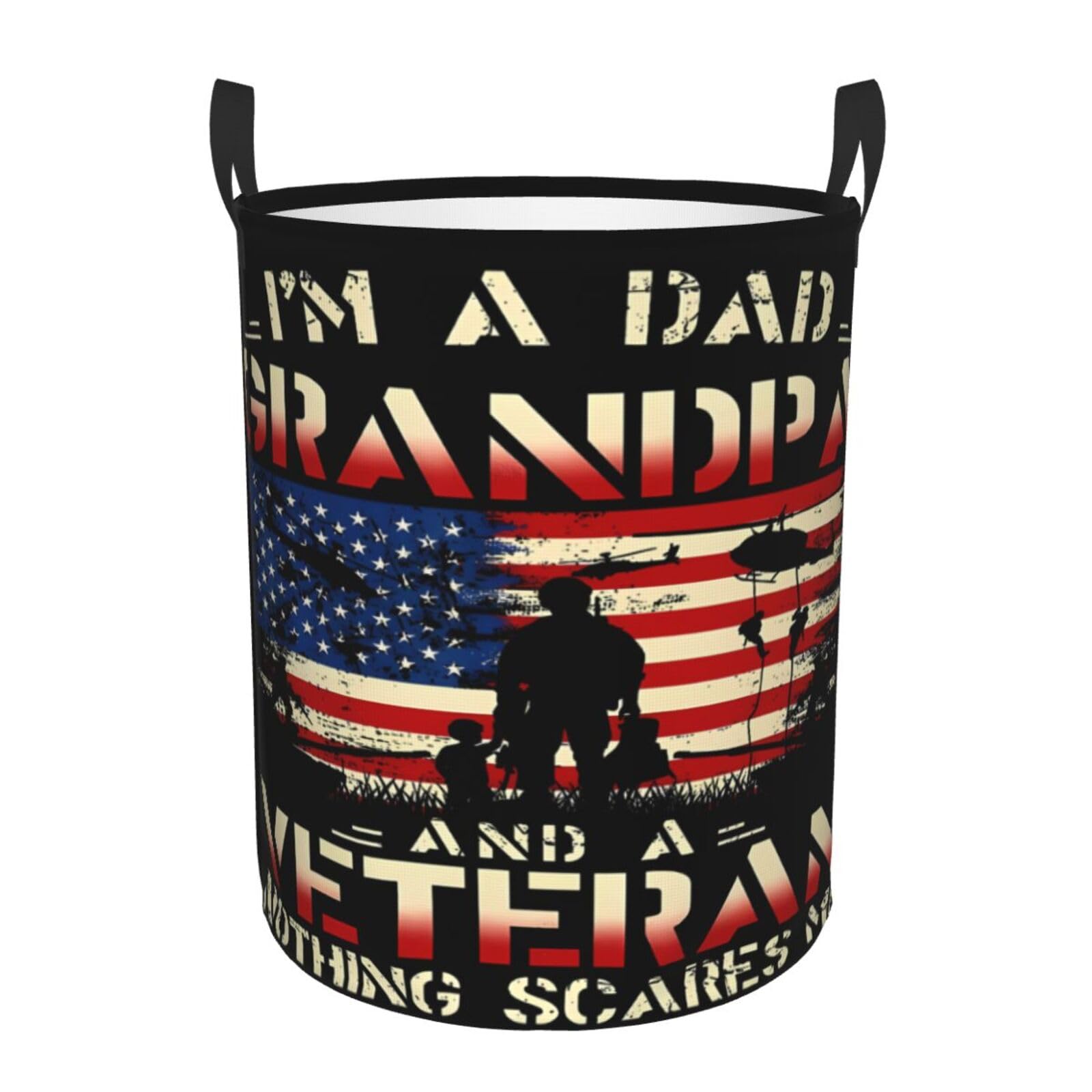 Cesta del Bucato 40X50cm I'm A Dad Grandpa And A Veteran Cesta Bucato