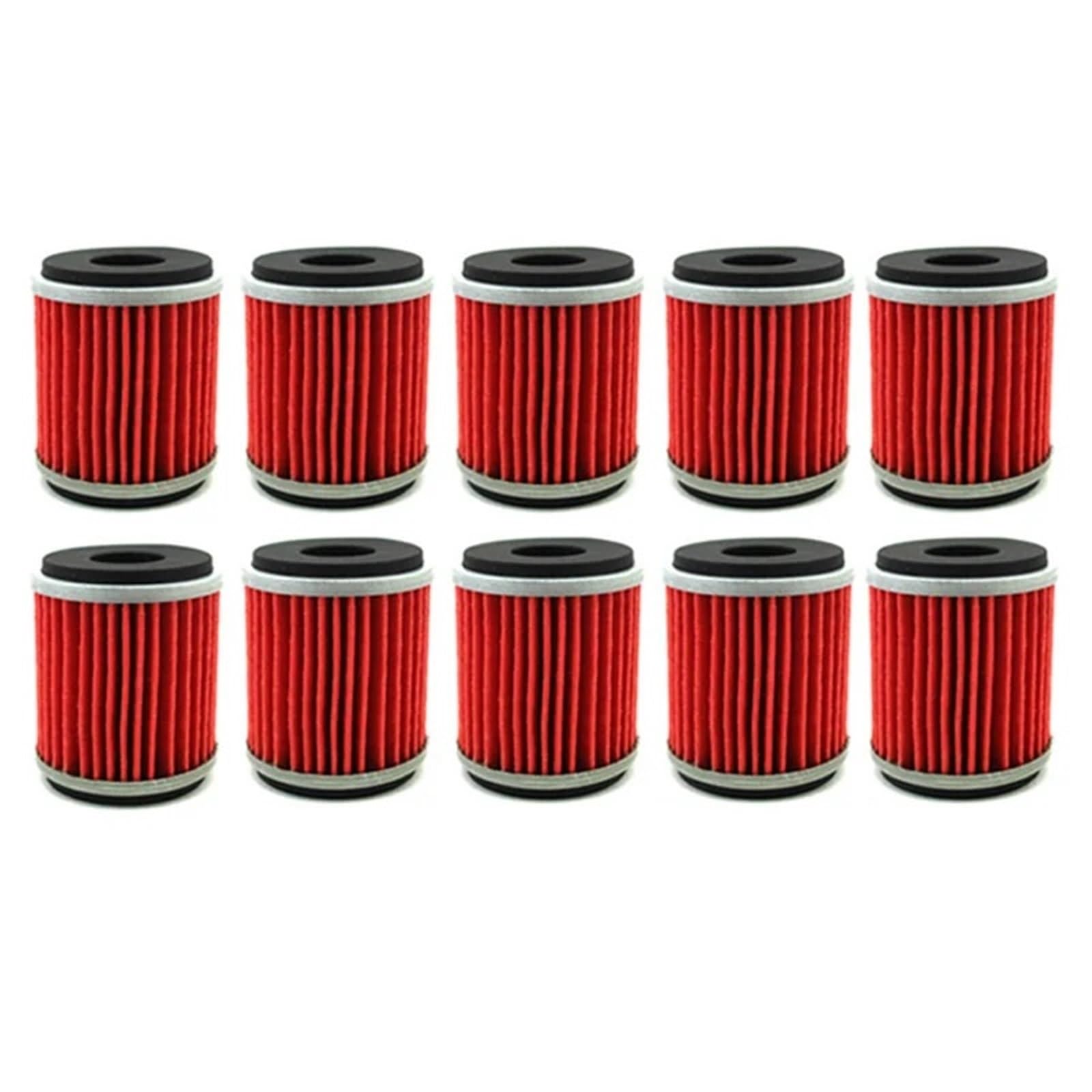 Motocyklowe Filtr Filtr oleju pasuje do Yamaha WR250 WR450 WR250X YFZ450 YFZ450R YFZ450X YZ250 YZ450 XT250 YBR250 YFM250R Motocyklowe filtry oleju(10pcs)