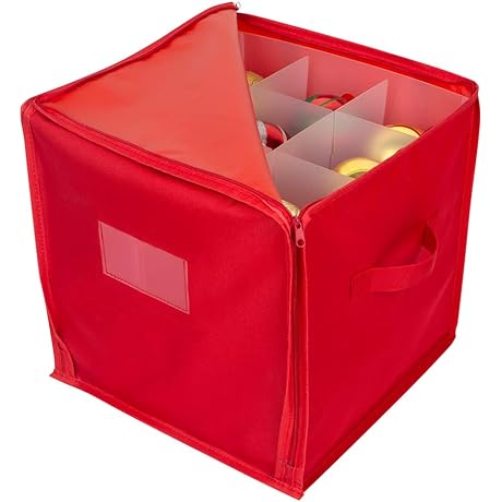 4 Inch Ornament Storage Organizer for Up to 27 Ornaments