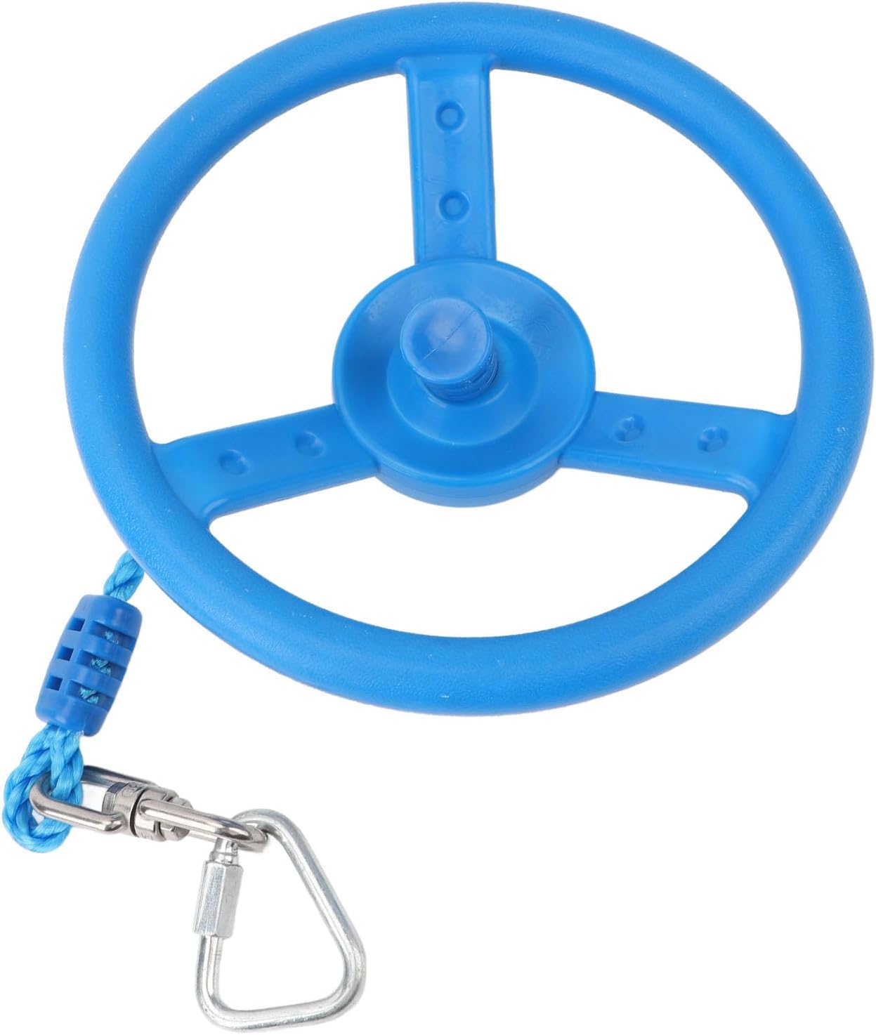 Cryfokt Wheel Obstacle for Kids Adults, 360 Degrees Kids Gym Rotating Wheel, Portable Swing Monkey Wheel Set with Rope, Multifunction Playset Accessories for Outdoor Indoor(Blue)