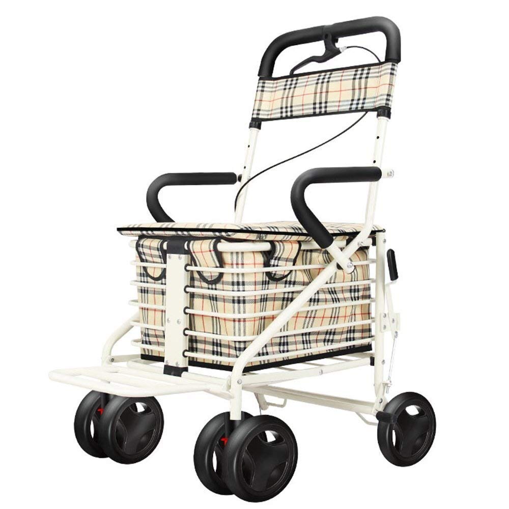 Buy Walkers for seniors, Mobility Rollator Walker Foldable Shopping