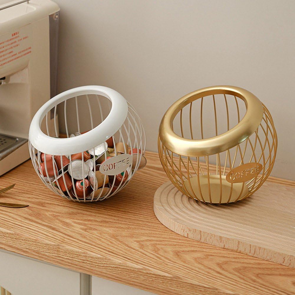 Porta Cialde per caffè, Portaoggetti Cucina, Organizer per Stazione caffè Accessori per Bar caffè per Riporre Tutte Le Capsule di caffè