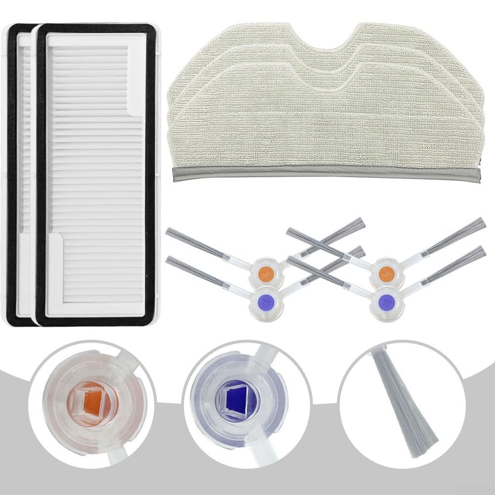 Kit Ricambi Per Aspirapolvere Narwal Freo X Ultra E X Plus - Filtri, Panni Mocio E Spazzole Laterali