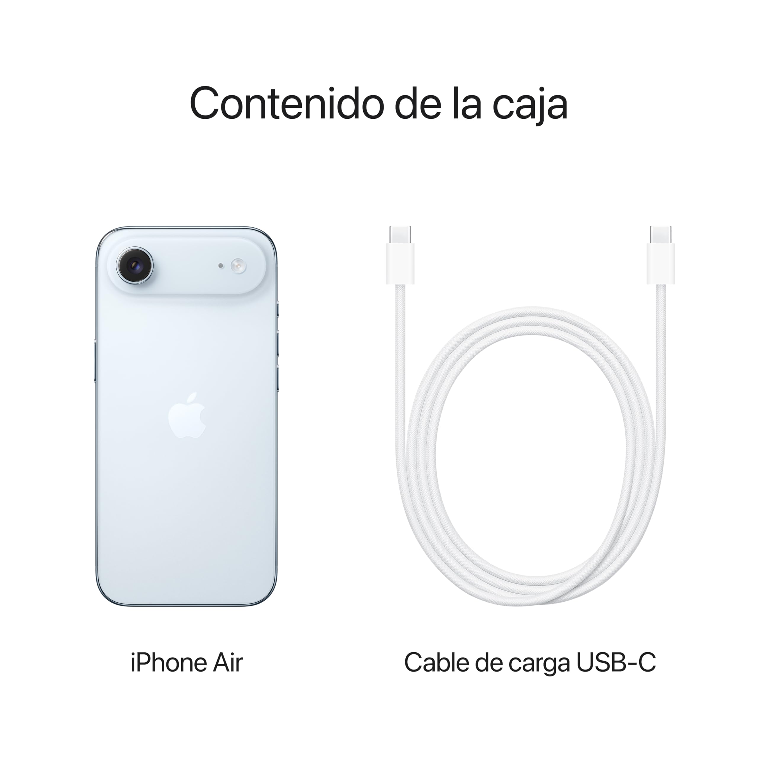 Apple iPhone Air de 1 TB: El iPhone más Fino jamás Creado, Pantalla de 6,5 Pulgadas con Promotion hasta 120 Hz, Chip A19 Pro, cámara Frontal Center Stage, autonomía para el día Entero; Azul Cielo