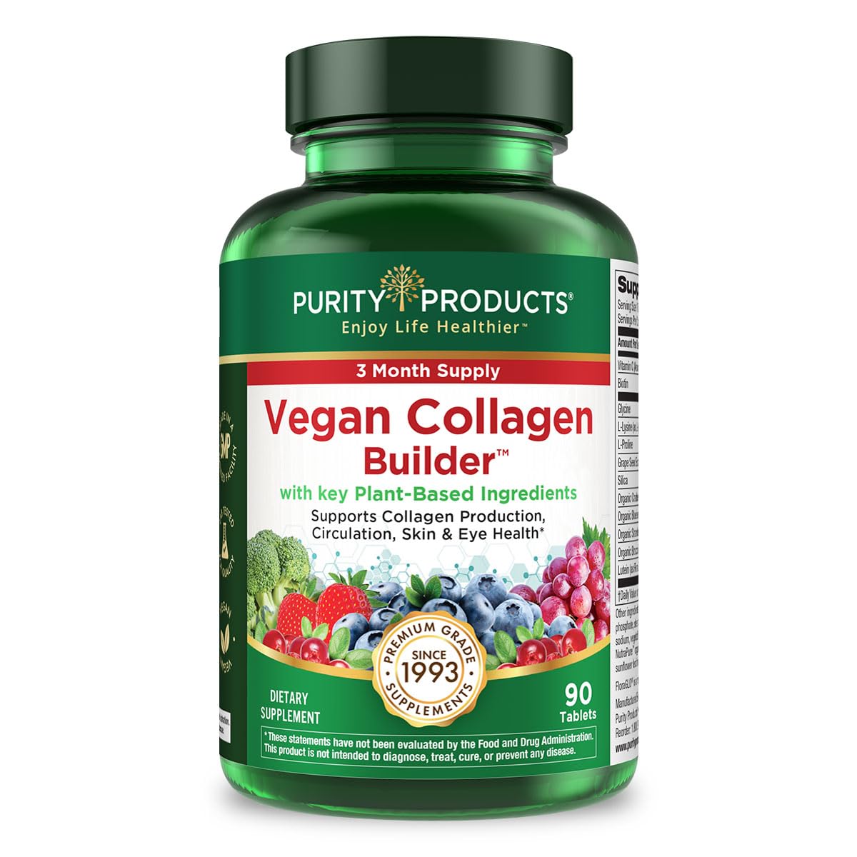 Purity Products Vegan Collagen Builder - Organic Whole Foods Fruits — Amazon image 9