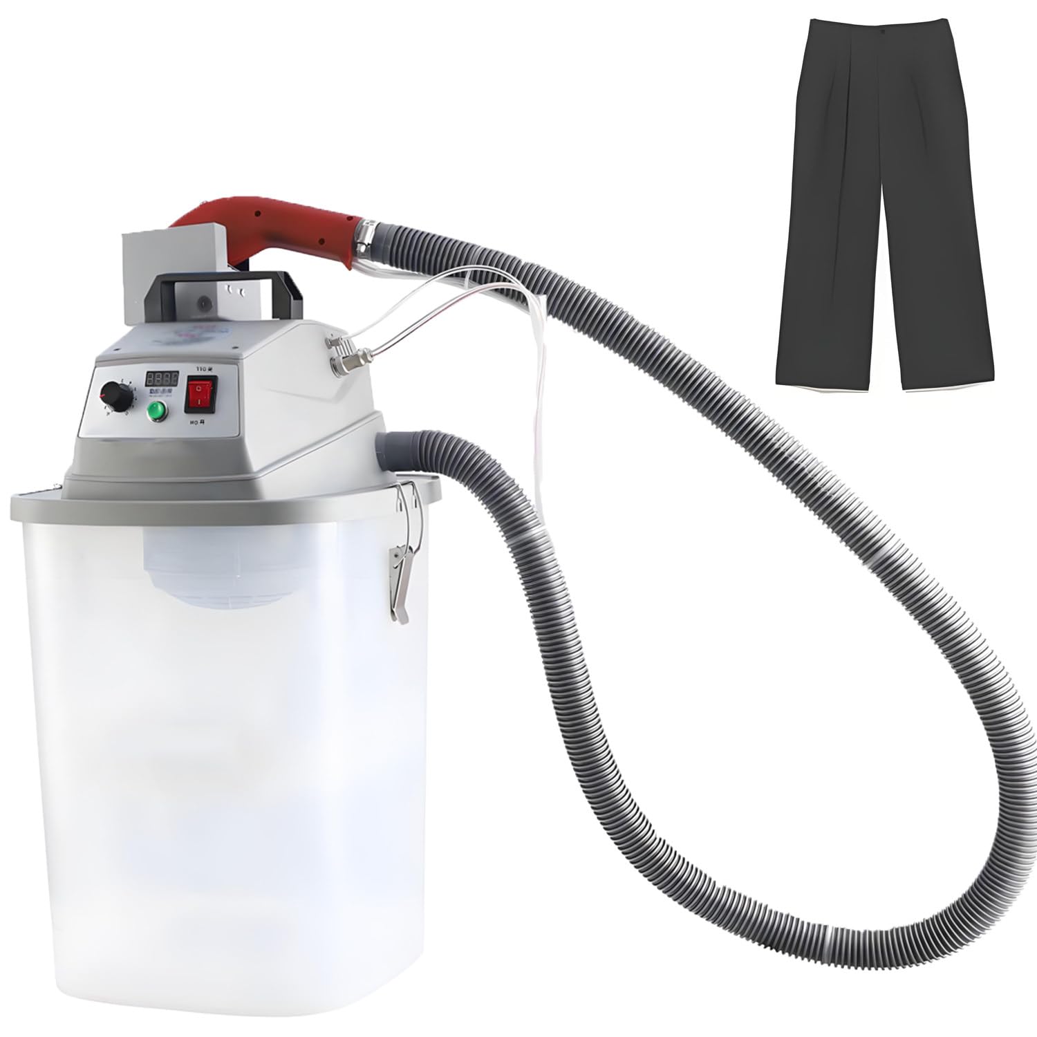 JXYQ Electric Thread Trimmer, Brushless Fabric Thread Trimmer with 30L Storage Bucket, 28000 RPM, for Sewing and Fabric Trimming