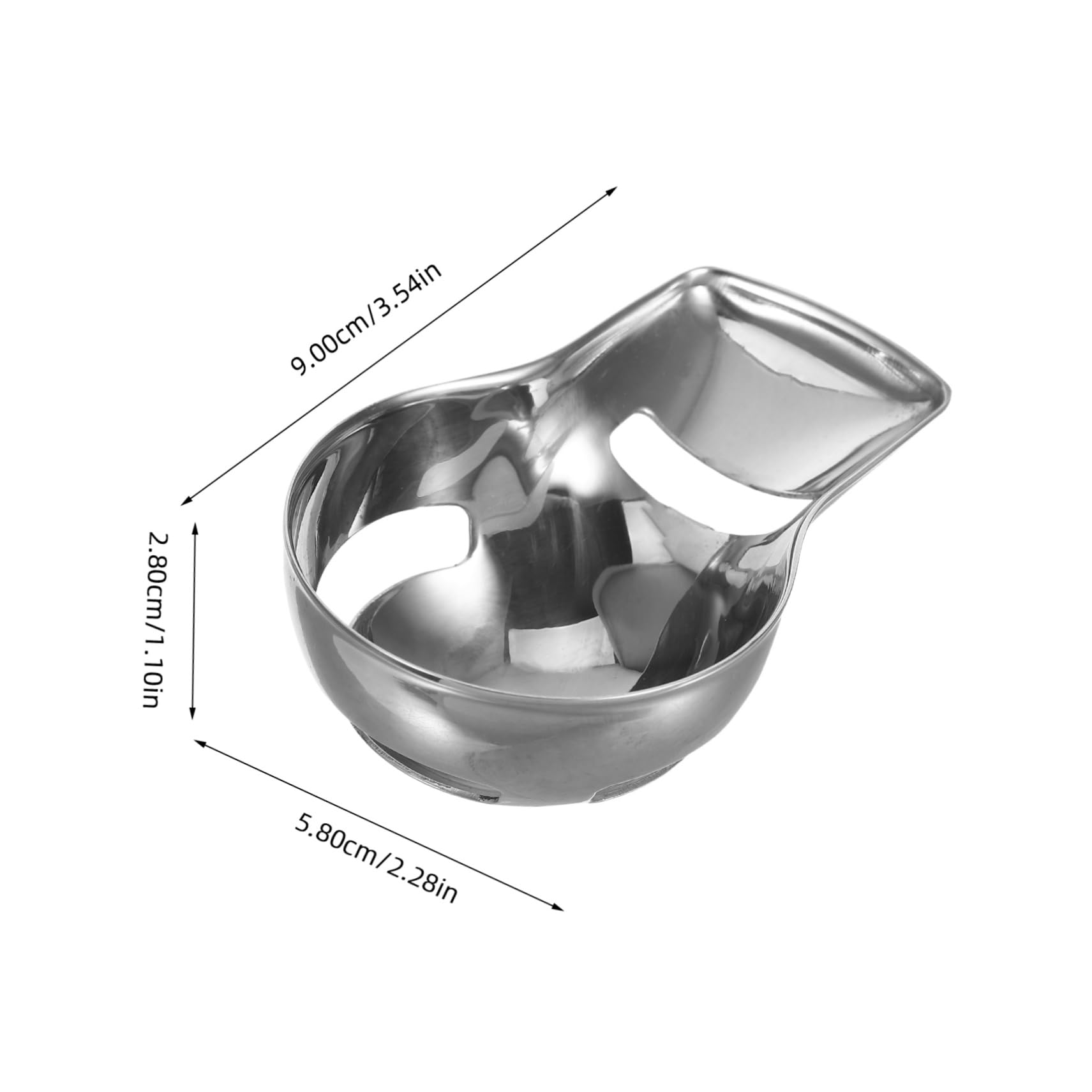 Unomor Stainless Steel Egg Separator White Filter Egg Divider Sieve for Cooking and Baking Kitchen Gadget for Egg Extraction