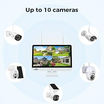 Hiseeu ワイヤレスNVRキット Amazon.com : Hiseeu 10CH 4K NVR Wireless Security Camera