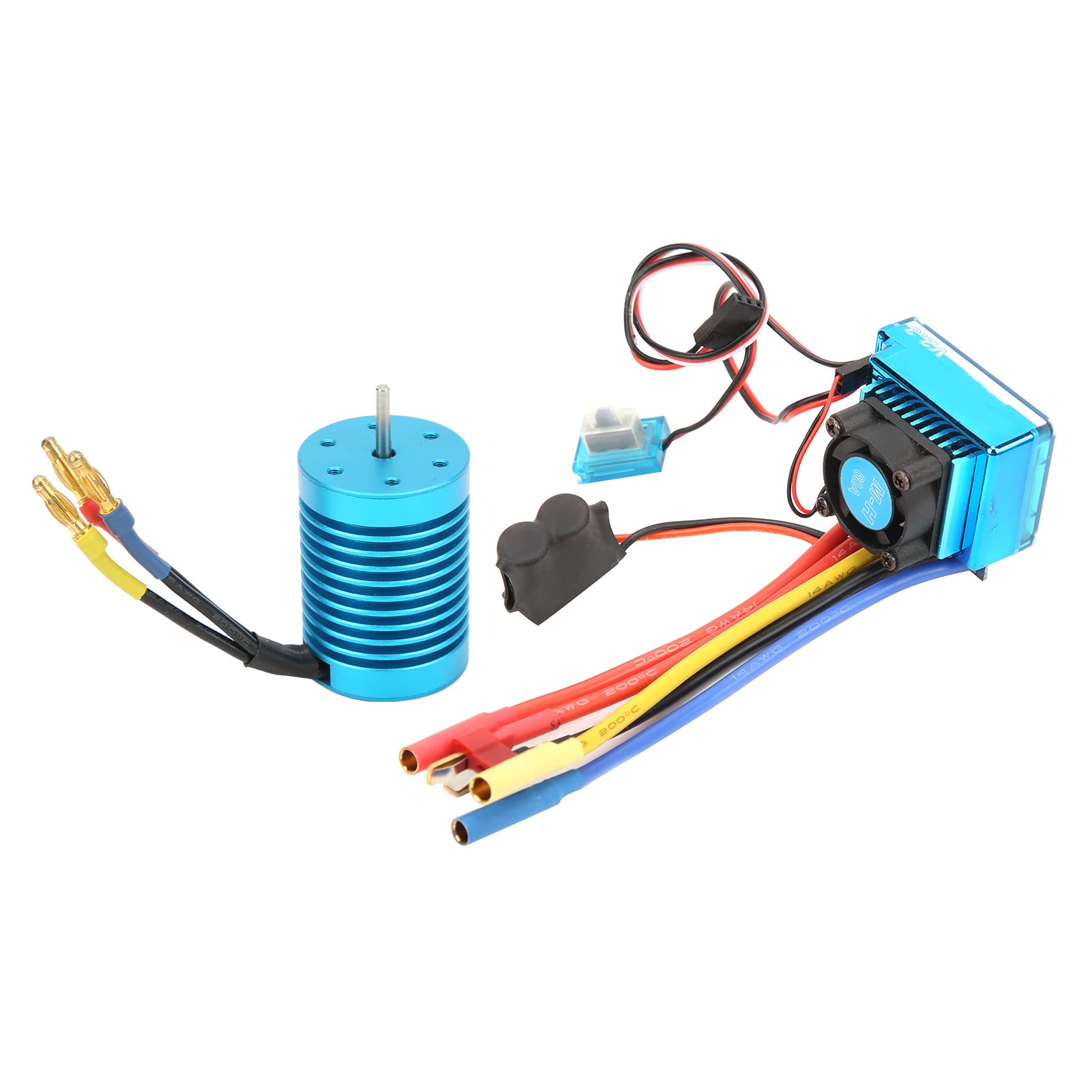 F540 4370kV 4p Motor de Pincel de Pincel con 60A ESC para 1/10 RC 60A Escas HA RENDIZA