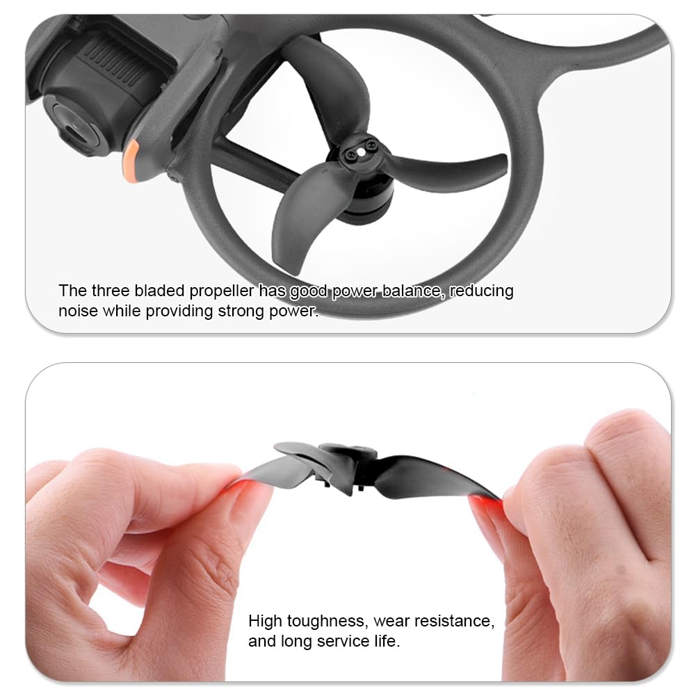 Elica per elica Avata 2, drone Avatar, elica con 12 viti e cacciaviti, accessori per la sostituzione del drone, 3032S DJI Avatar 2 eliche a basso rumore, accessori per la sostituzione del