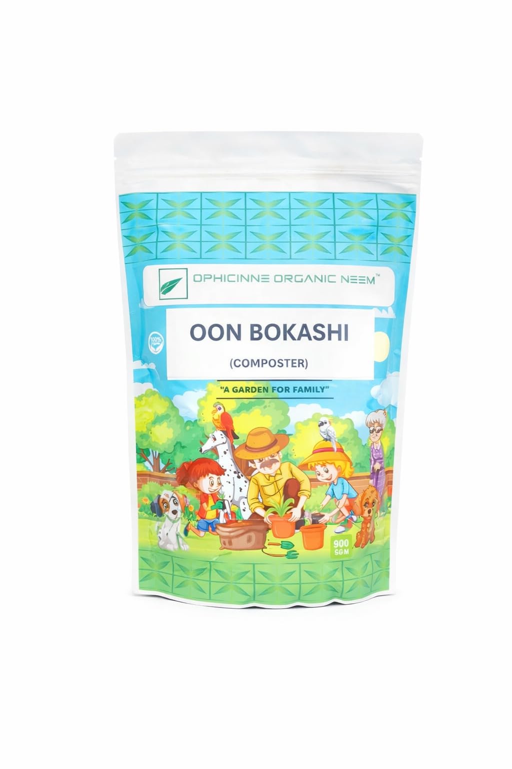 OON Bokashi Composter 950 gm | Organic Garden Composter | Mixed with Rice bran, Forest Microbial Culture, Rice Husk Charcoal