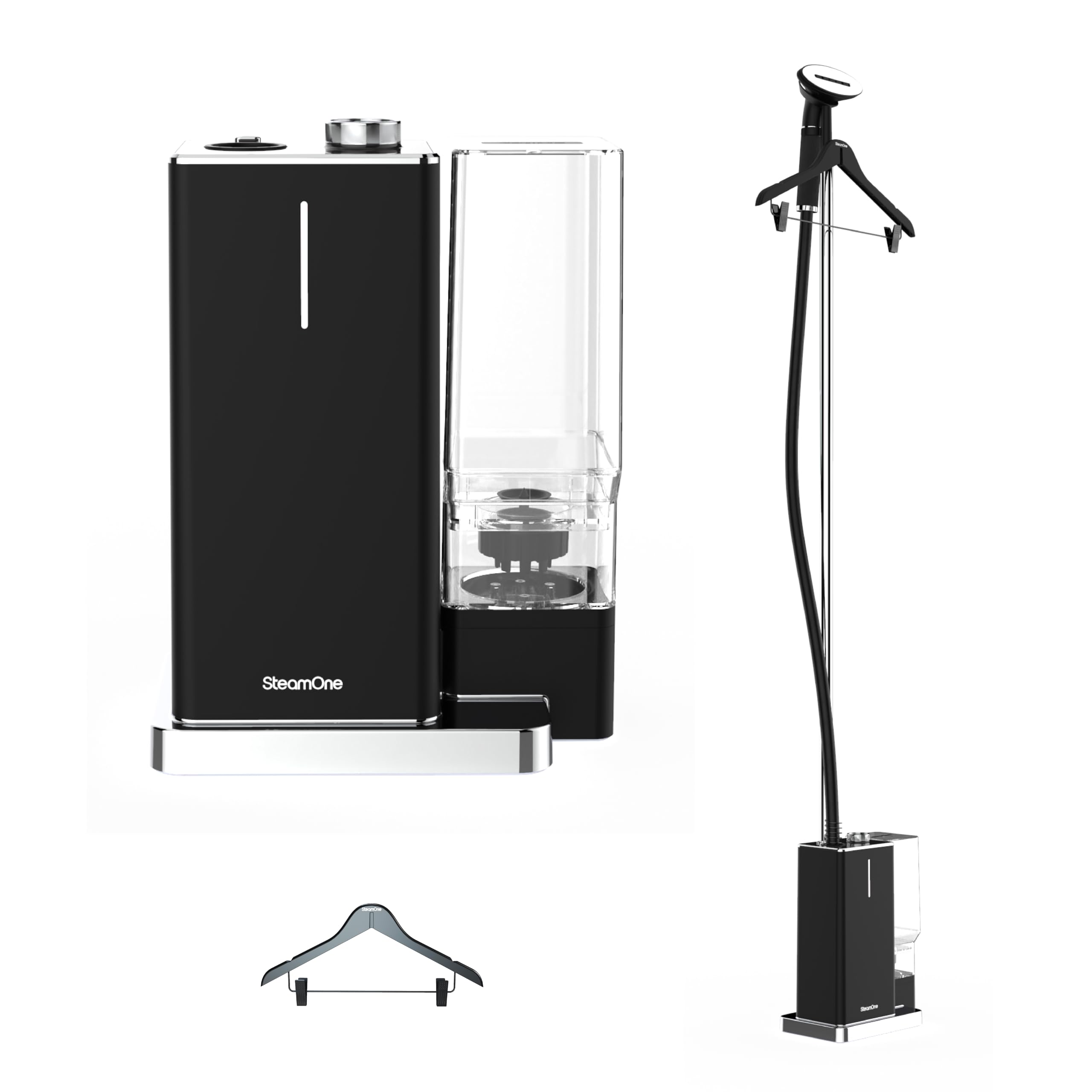 STEAMONE - Vaporizzatore verticale 2300 W 50 g/min - Ferro da stiro verticale 2 litri - Cavo da 2 m - Rimuove il 99,99% delle impurità - Pronto in 35 secondi - Compatto, potente, autonomo - EUES200BV2