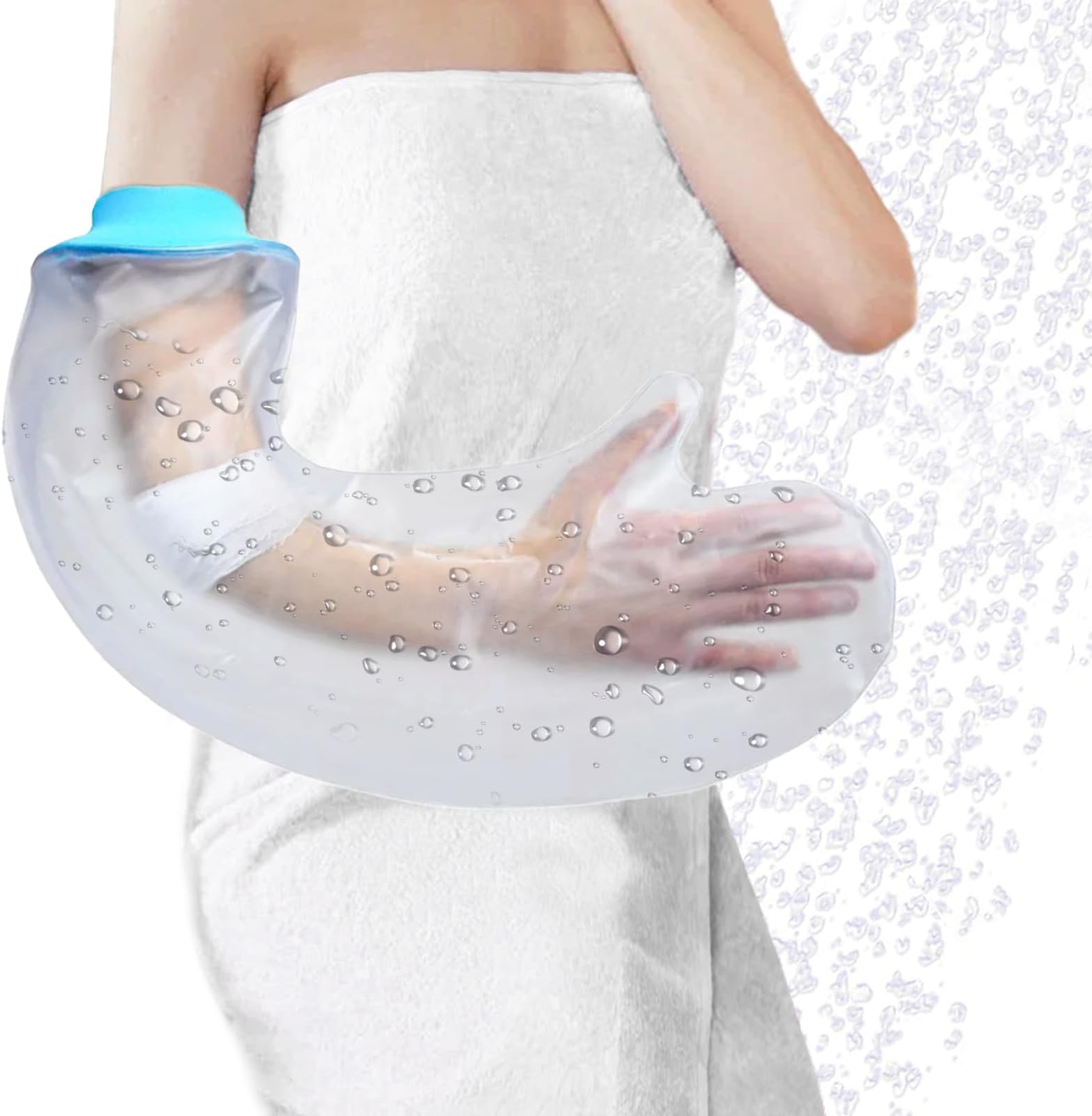 Waterproof Cast Cover Arm Adult Plaster Cast Waterproof Cover Arm Soft Cast Cover For Shower Reusable Cast and Bandage Protector Watertight Protection for Broken Arm Hand Finger Wrist Elbow