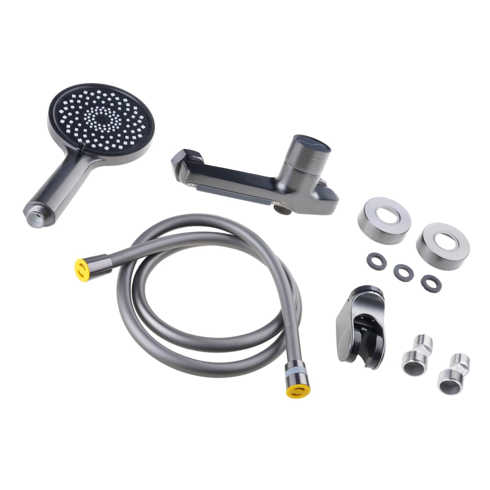 Wall Mounted Tub Filler with Handheld Shower Head Waterfall Spouts Hot and Cold Mixer Tap Waterfall Bathtub Faucet Set Wall Mounted Tub Filler with Handheld Shower Head