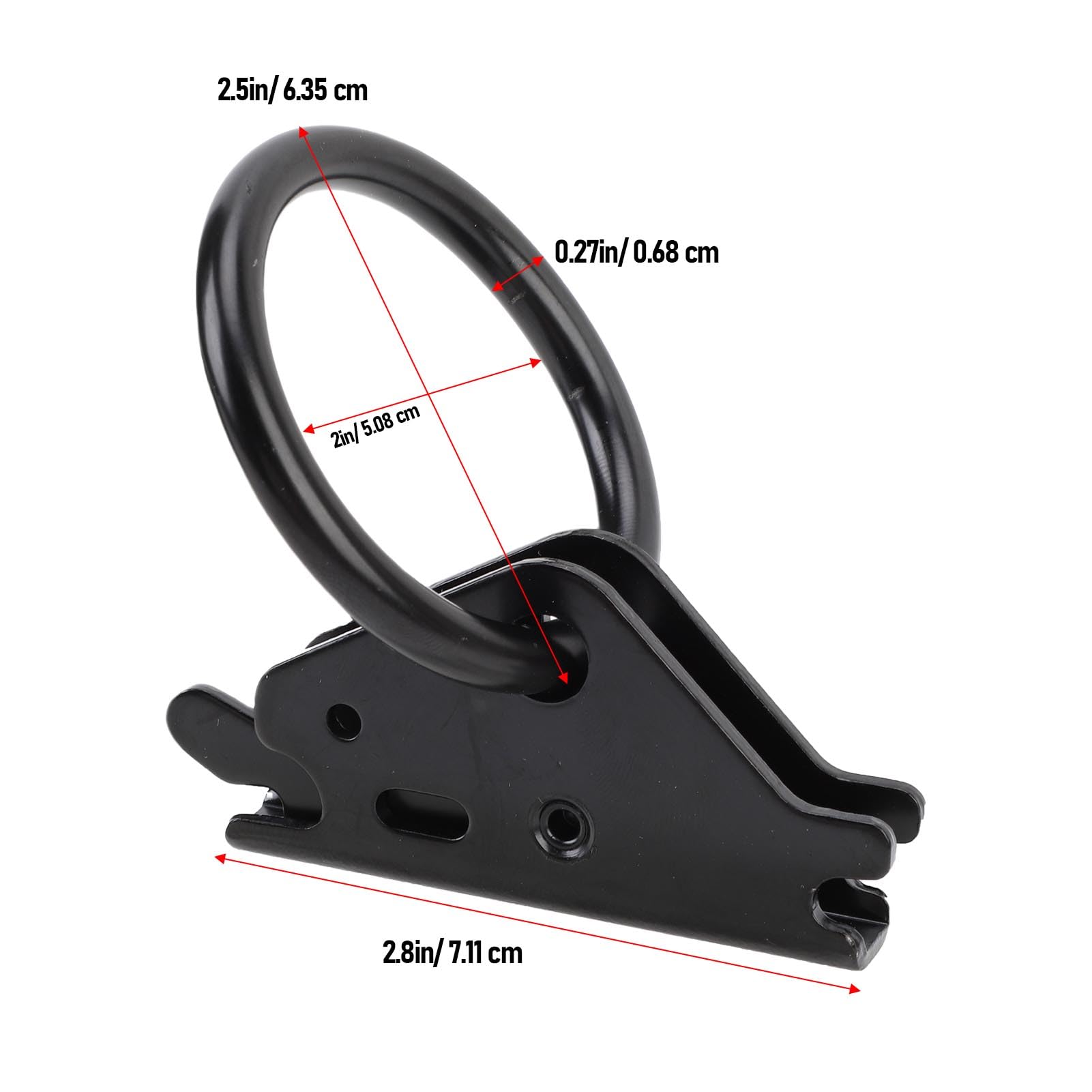 banapoy E Track O Anning Ating Anchors, 10Pcs de Servicio Pesado E del de Riel de Empate, 2500lbs de Carga de Trabajo, para Camiones, Remolques, Camionetas, Camas Planas