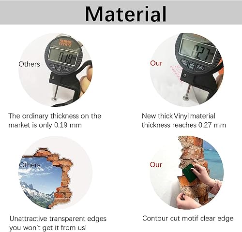 Miniatura 6 de Calcomanía 3D aplastada, diseño de zorro removible de vinilo para despegar y pegar, tatuaje de pared de nieve, dormitorio de niñas, niños,