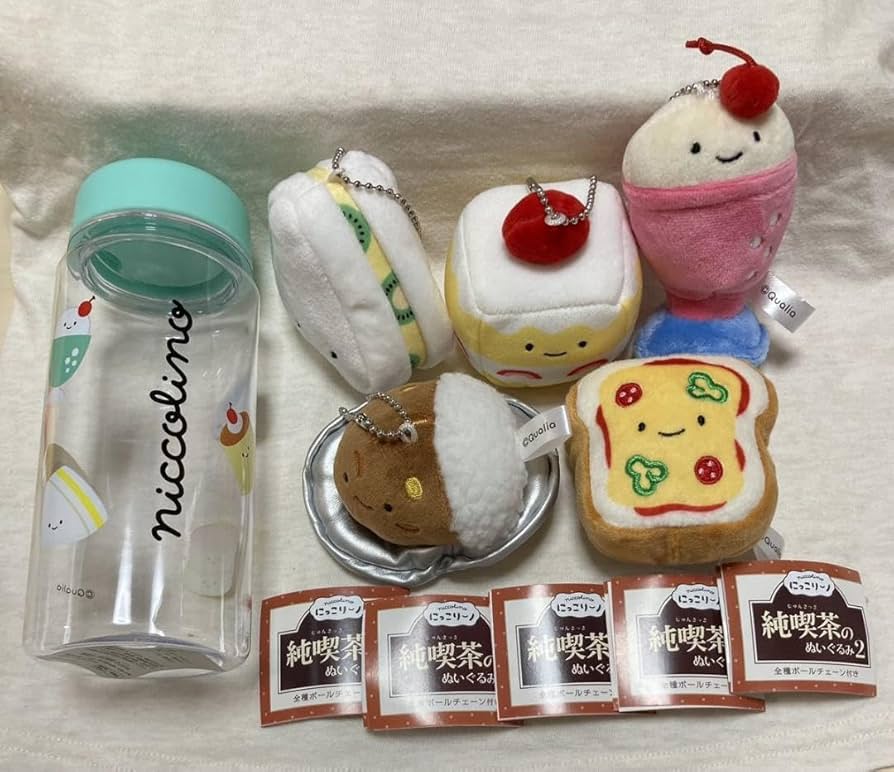 ★未使用★にっこりーノ 純喫茶のぬいぐるみ プライズ品　プリン　カツカレー ☆新品☆にっこりーノ プライズ限定カラー 純喫茶のぬいぐるみ