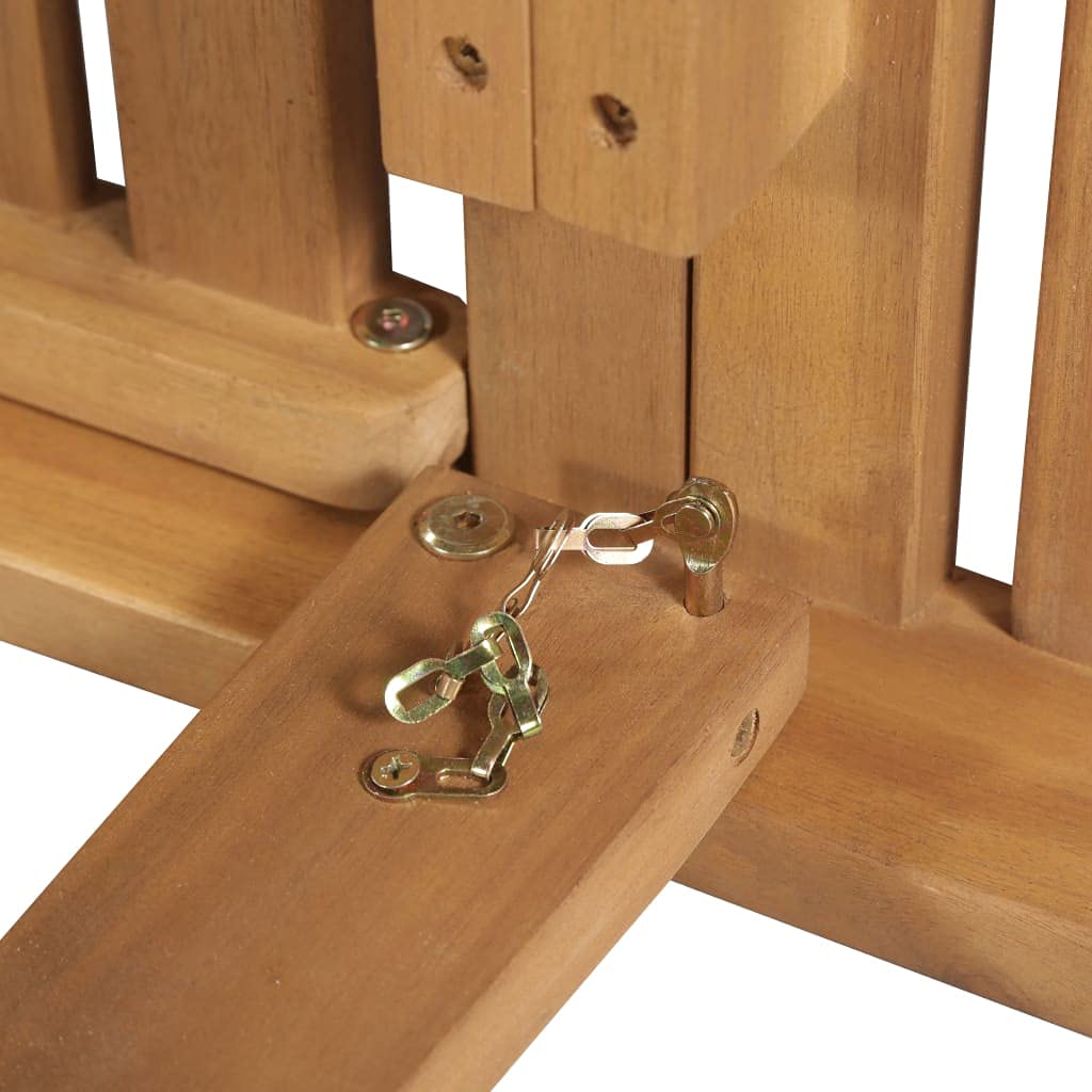 vidaXL Lettino Prendisole Pieghevole Rustico Sdraio Spiaggia Sedia a Sdraio Lettino da Giardino Arredamento Patio Esterni Massello Acacia