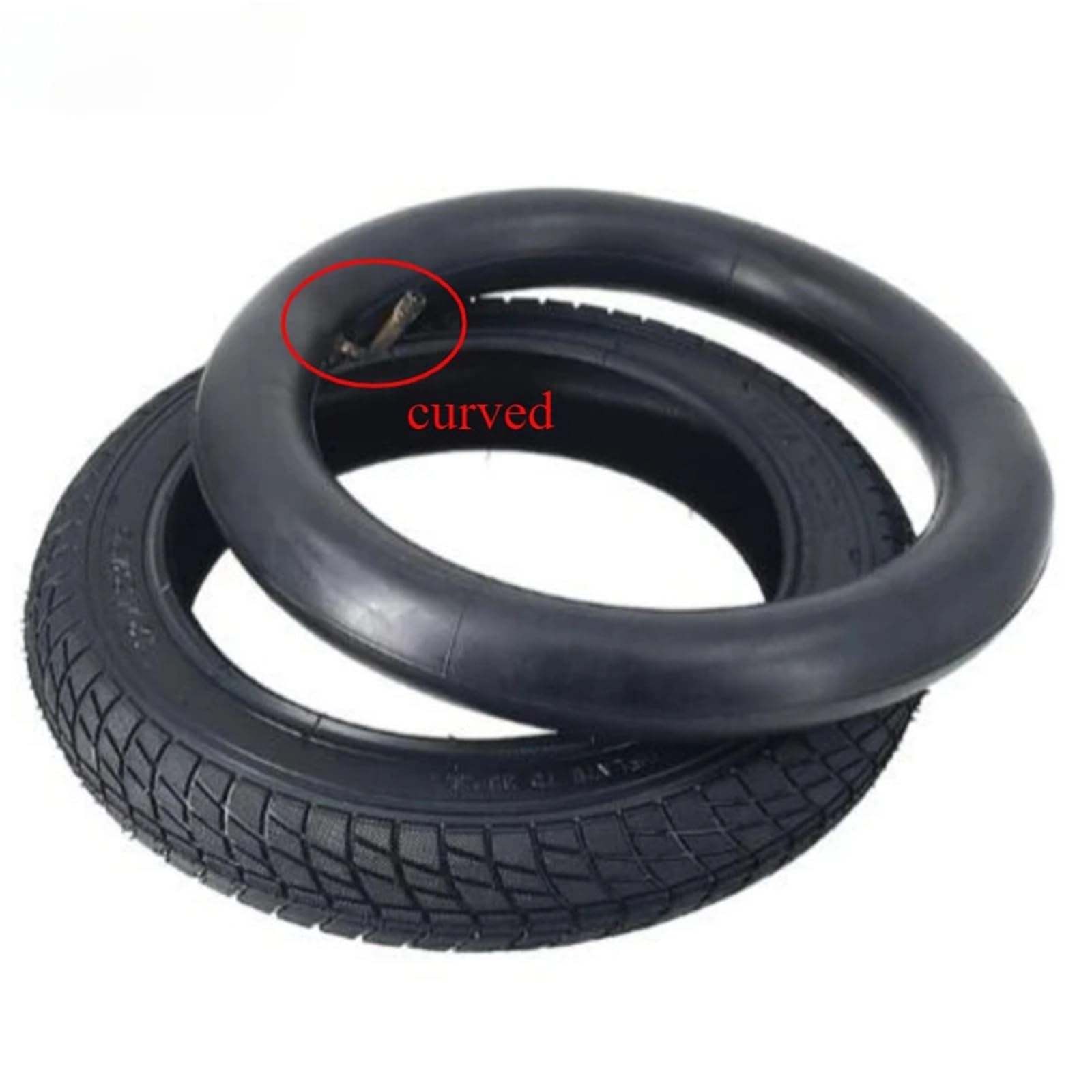 Gomme Monopattino Elettrico,Monopattini Elettrici Pneumatici Da 12 Pollici 12x2.125 Adatti For Monopattini Elettrici, Biciclette Città, Esterni For Vari Gas(Outer tube)
