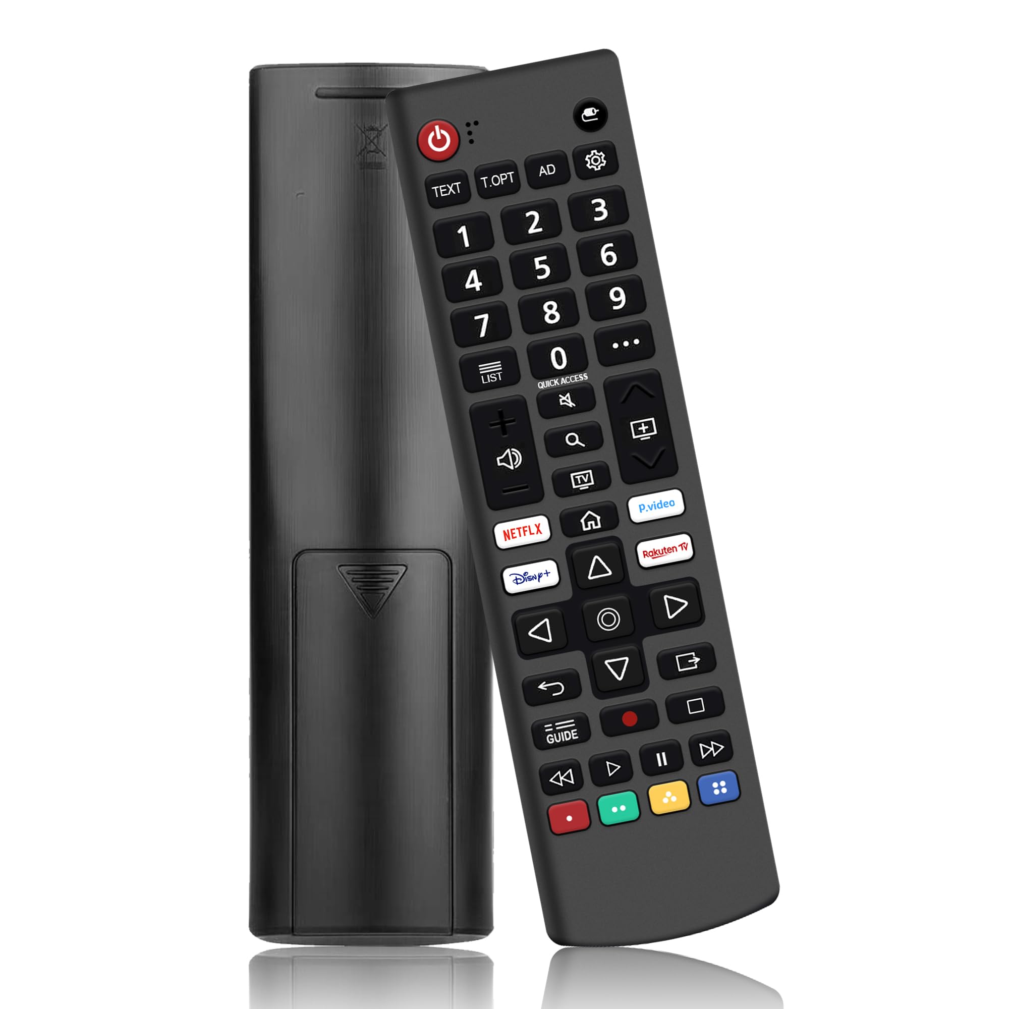 Universal Remote Control for LG Smart TV Remote Replacement AKB76037605 | Compatible with All LG LCD LED OLED UHD HDTV 3D 4K Thinq TVs ,with Netflix, Prime Video, Disney+, Rakuten TV Shortcut Keys