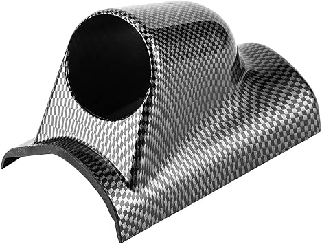 Carbon Fiber 52mm Gauge Pod 2" Single Hole A Pillar Gauge Pod Holder Gauge Mount Bracket Pod Pillar Holder Auto Gauge Dashboard Pod Car Meter Mount Holder Cup Guage Holder