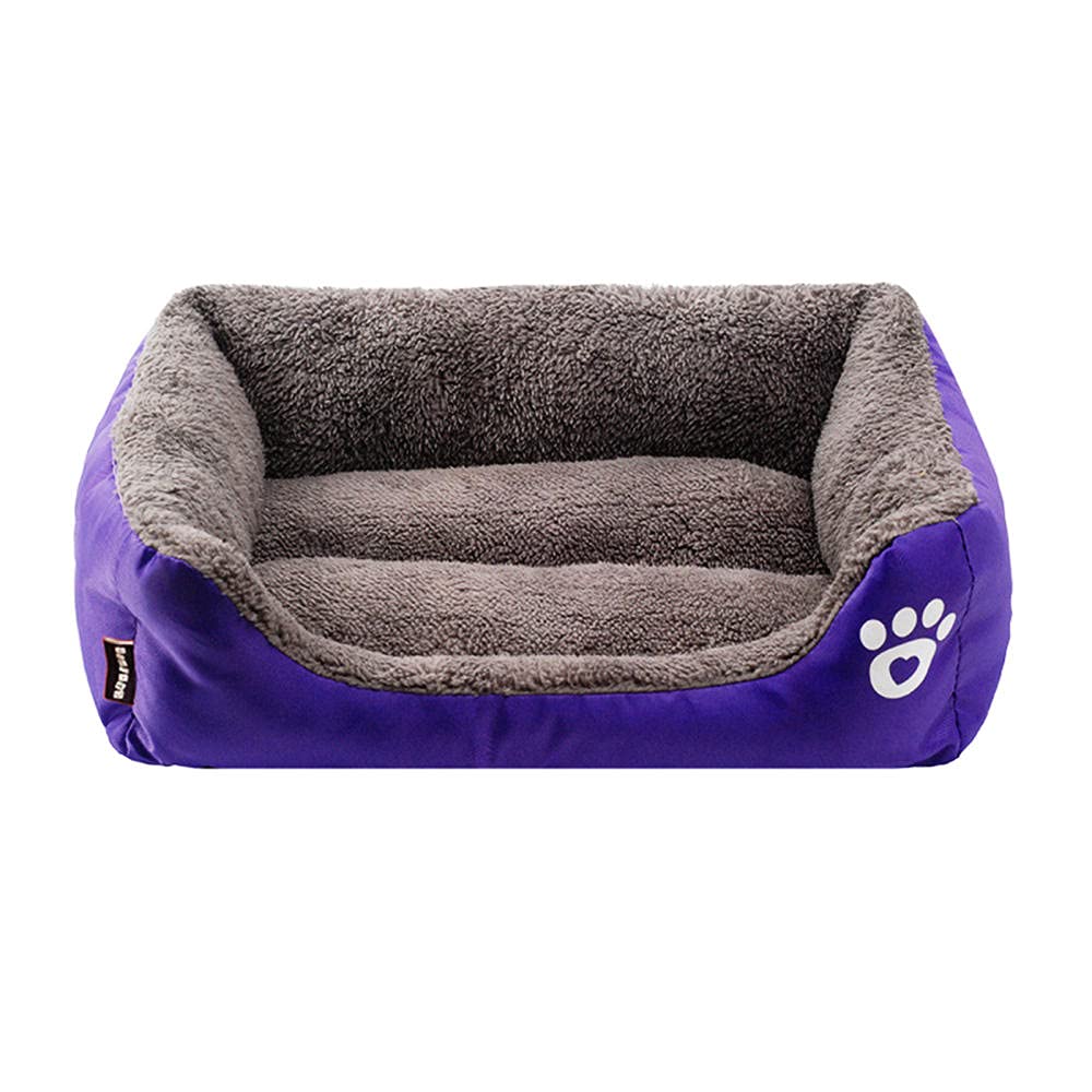 Zoyay Dog/Cat Pets Beds, Dogs Couch Bed Cushion Pet Basket Soft and Cosy Plush Dog Bed, Suitable for Small/Medium/Large Dogs Can be Used Interior, Car, Cages-Purple_XL