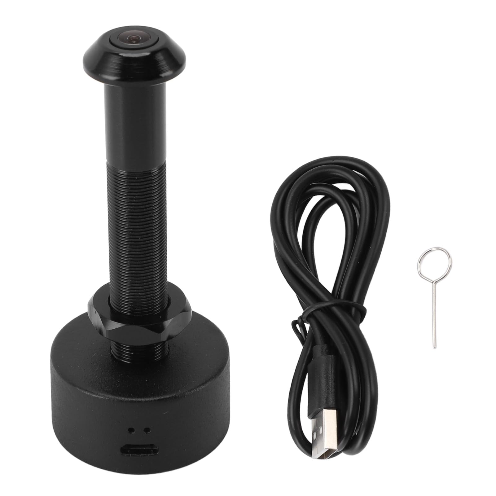 Tbest Judas de Porte, Caméra de Trou D'oeil de Porte WiFi, Caméra Judas de 1080P HD, Grand Angle de 150 Degrés, Détection de Mouvement, Contrôle par Application pour la sécurité (BLACK)