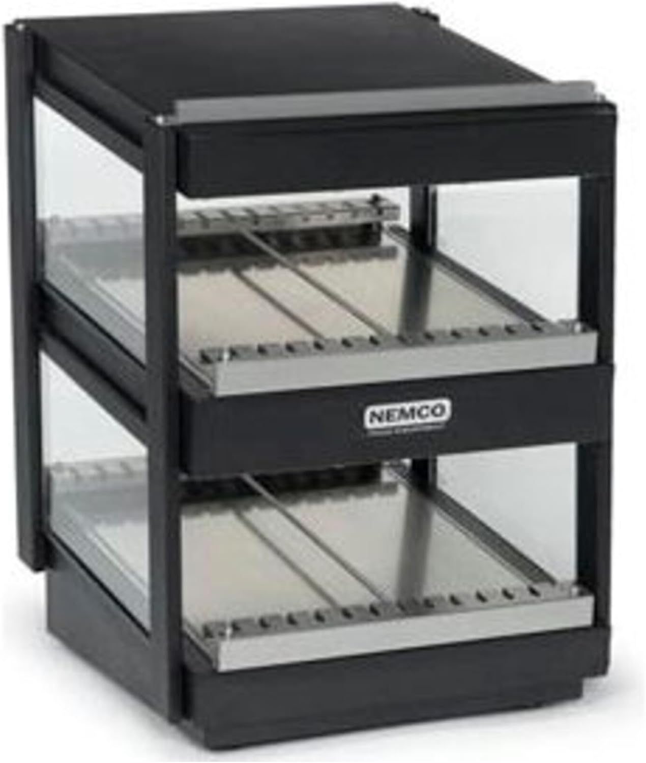 Nemco 6480-36-B Black 36" Horizontal Heated Shelf Merchandiser
