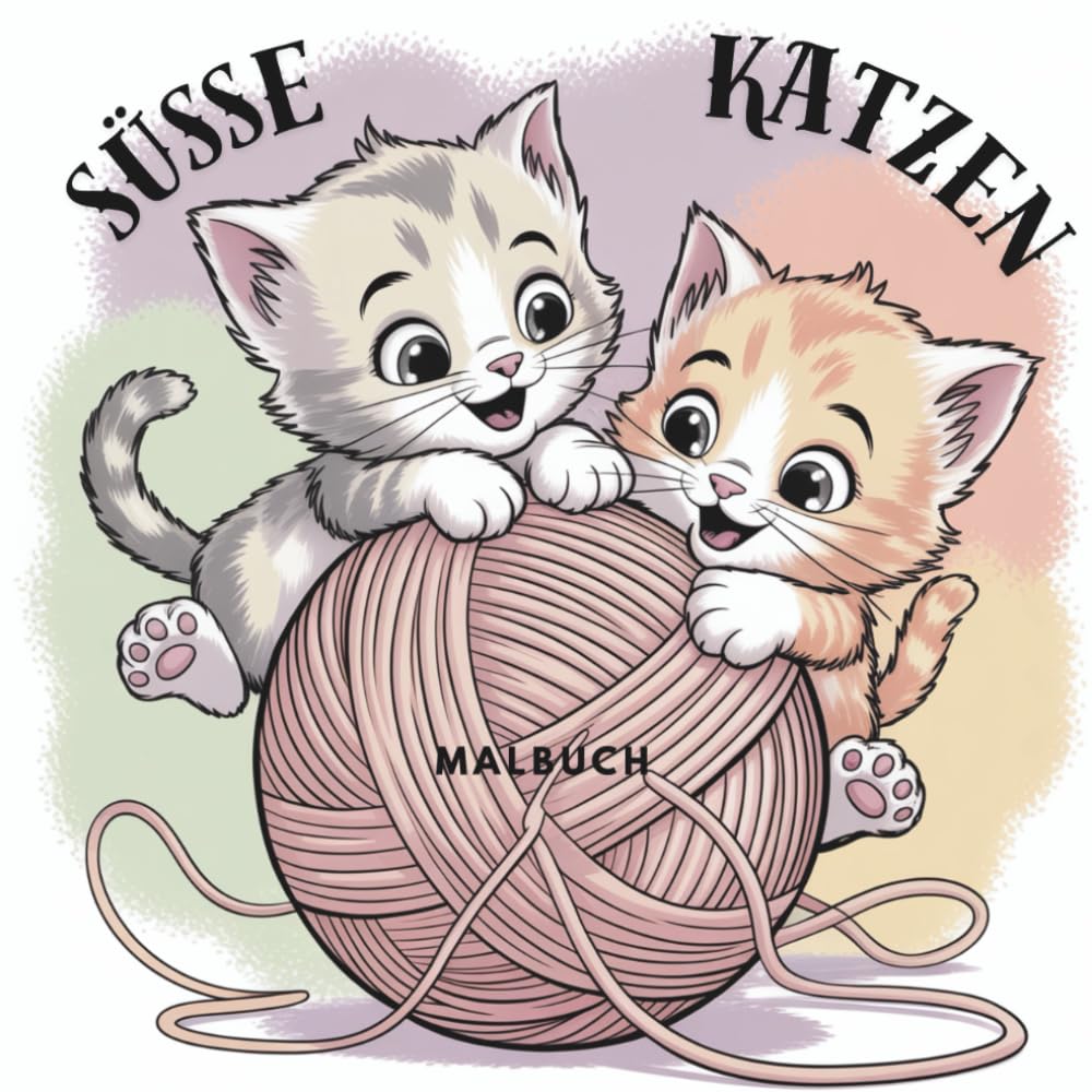 Süße Katzen Malbuch