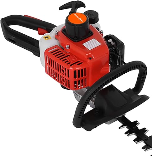 Miniatura 8 de Cortador de setos inalámbrico, cortador de gas de alta potencia de 24 pulgadas y 26 cc, 7500 rpm, cuchilla lateral de doble acción, recortadora de