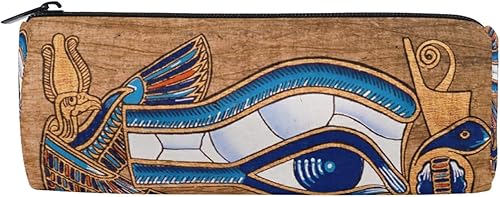 Miniatura 1 de Estuche para lápices egipcios Horus Eye, pequeñas bolsas para lápices con cremallera, organizador de bolígrafos, bolsa de papelería de oficina para