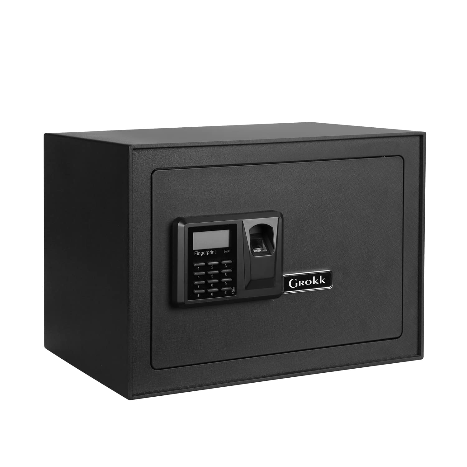 Grokk 0.8 Cubic Biometric Fingerprint Safe for Home Fireproof Safe Box ...